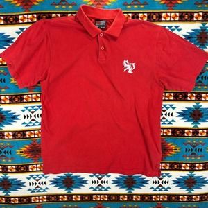 Southpole Polo Shirt Embroidered‎ Logo Short Sleeve Casual Red XL(20)